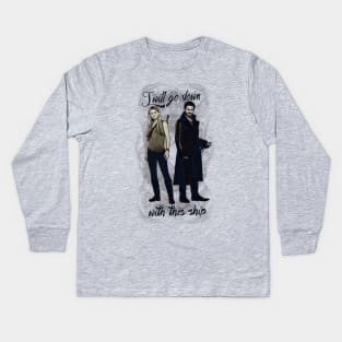 I will go down with this ship - CaptainSwan Kids Long Sleeve T-Shirt